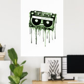 Poster audiocassette vintage (Bureau à domicile)