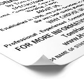 Poster Auditeur moderne, Photographie, Location de photog (Coin)