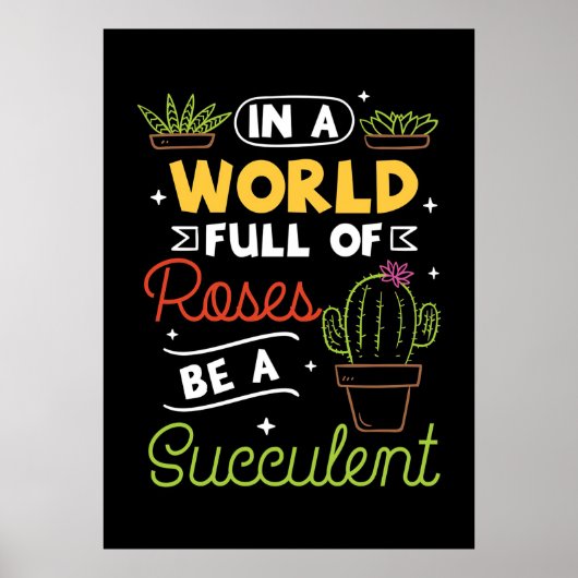 Poster Augmente Être Succulent (Devant)