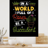 Poster Augmente Être Succulent (Cuisine)