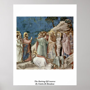 Poster Augmenter de Lazarre, par Giotto Di Bondone