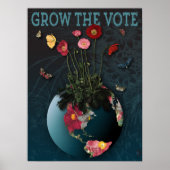 Poster Augmenter le vote - Sauvez la planète (Devant)
