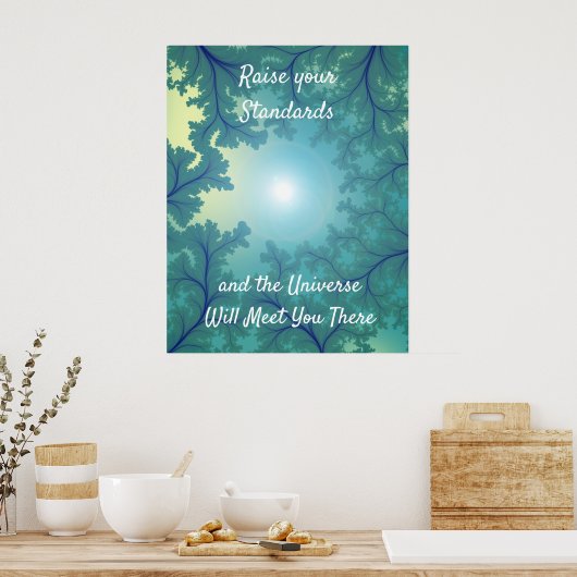 Poster Augmentez votre devis d'inspiration d'affirmation (Cuisine)