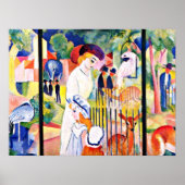 Poster August Macke - Big Zoo, (Devant)