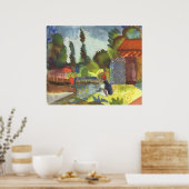 Poster August Macke - Iceland Shank w/ sitting Arab 1914 (Cuisine)