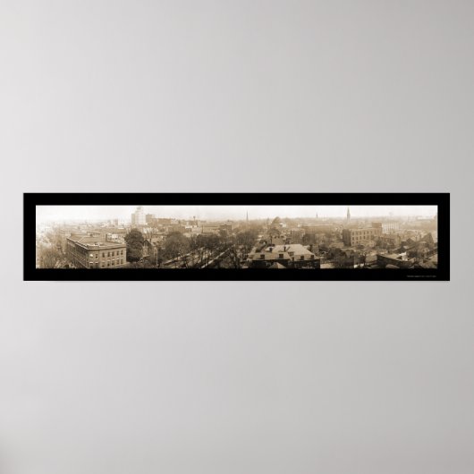 Poster Augusta, GA Skyline Photo 1918 (Devant)