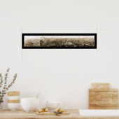 Poster Augusta, GA Skyline Photo 1918 (Cuisine)