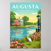 Poster Augusta Georgie vintage (Devant)