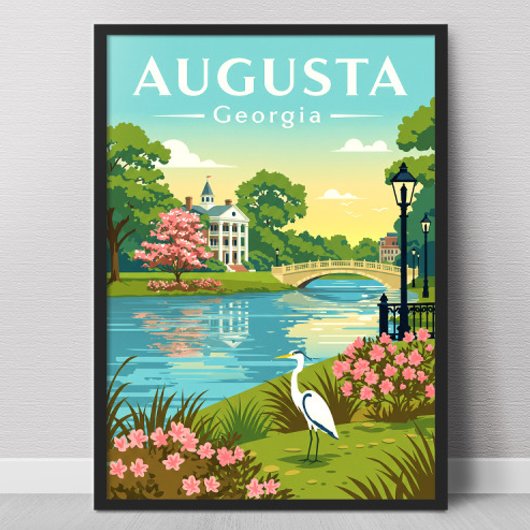 Poster Augusta Georgie vintage