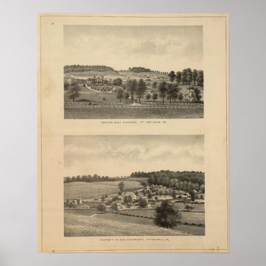 Poster Augusta Male Academy Seawright propriété (Devant)