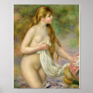 Poster Auguste Renoir - Bather With Long Hair