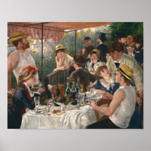 Poster Auguste Renoir - Déjeuner de la fête nautique (Devant)