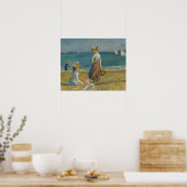 Poster Auguste Renoir - Figurines sur la plage (Cuisine)