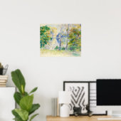 Poster Auguste Renoir - Vue sur un parc (Bureau à domicile)