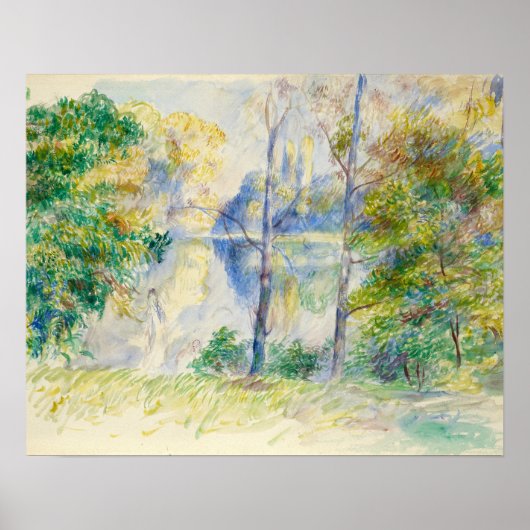 Poster Auguste Renoir - Vue sur un parc (Devant)