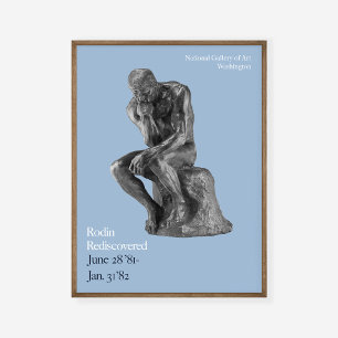 Poster Auguste Rodin Thinker Art Exhibition Imprimer