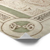 Poster Augustin aux pieds du Christ & Scribe (Coin)