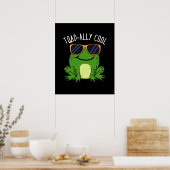 Poster Aujourd'hui Cool Funny Toad Pun Dark BG (Cuisine)