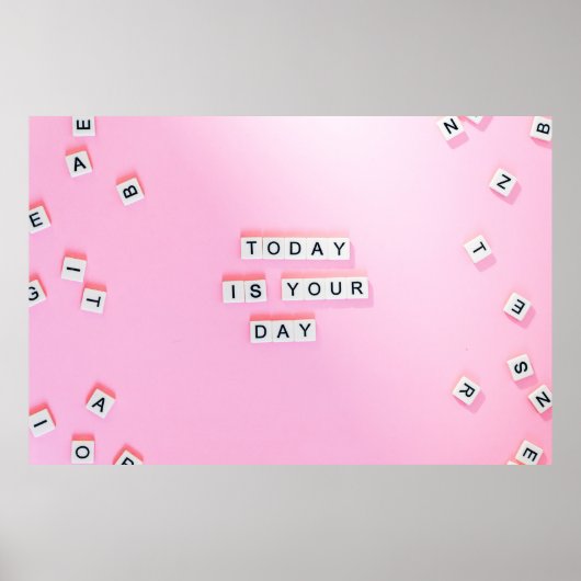 POSTER AUJOURD'HUI EST-CE QUE VOUS JOUE LE TEXTE (Devant)