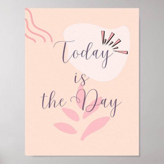 Poster Aujourd'hui est le jour (Devant)
