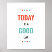 Poster Aujourd'hui est un bon jour (Devant)