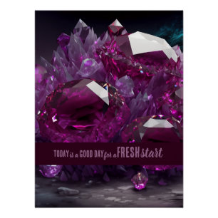 Poster Aujourd'hui est un bon jour de nouveau départ Cita