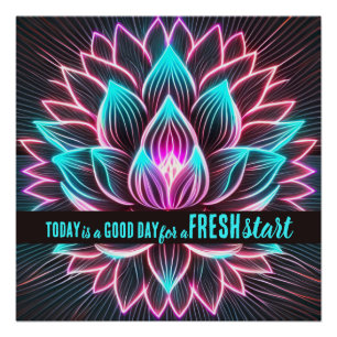 Poster Aujourd'hui est un bon jour de nouveau départ Cita
