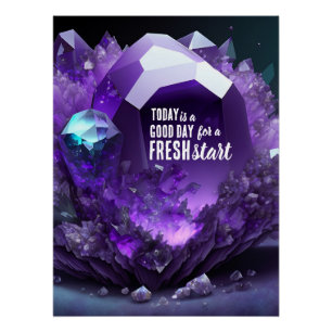 Poster Aujourd'hui est un bon jour de nouveau départ Cita