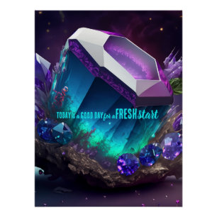 Poster Aujourd'hui est un bon jour de nouveau départ Cita