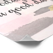 Poster AUJOURD'HUI EST UNE BONNE JOURNÉE - Citation D'Or (Coin)