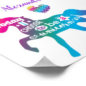 Poster Aujourd'hui, je choisis d'être une licorne (Coin)