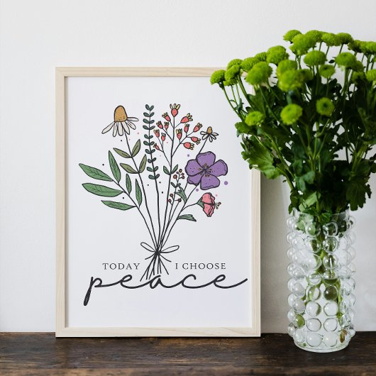 Poster Aujourd'hui, je choisis la paix