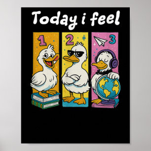 Poster Aujourd'hui je me sens de retour à l'école pour l'