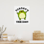 Poster Aujourd'Hui Le Jour Drôle Toad Pun (Cuisine)