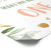 Poster Aujourd'hui vous êtes une fille Floral premier sig (Coin)