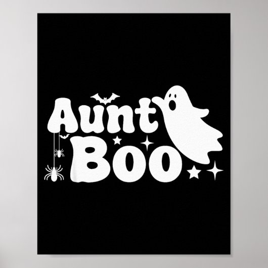 Poster Aunt Boo Funny Ghost Halloween Family Matching (Devant)