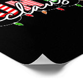 Poster Auntie Claus Xmas Christmas Lights Pajama Family M (Coin)