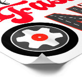 Poster Auntie Of The Fast One Car Racing Dad 1st Birthday (Coin)