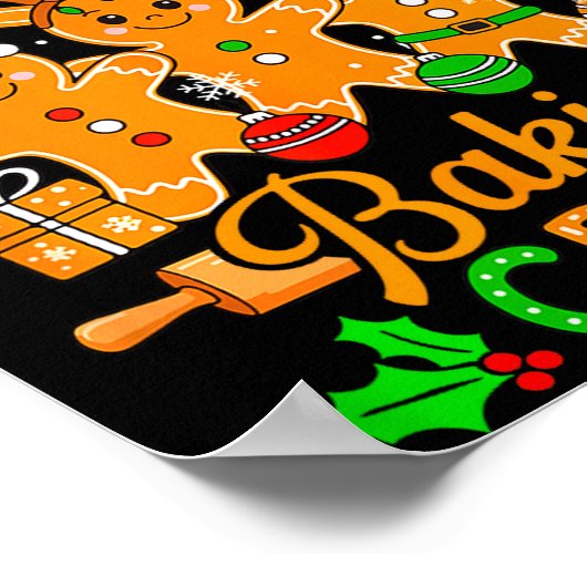 Poster Auntie's Xmas Cookie Baking Crew Funny Baker Ginge (Coin)