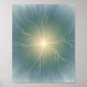 Poster Aura botanique serène - Mur spirituel