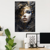 Poster Aura dorée (Bureau à domicile)