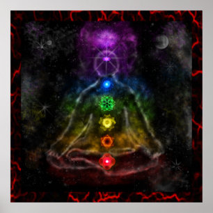 POSTER AURA ÉTHÉRÉE CHAKRA
