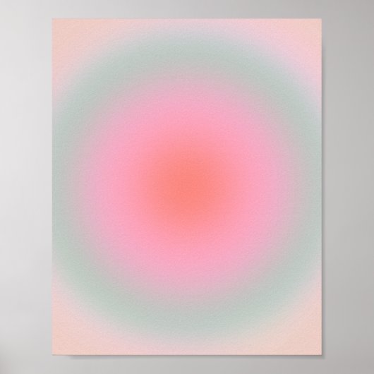 Poster Aura minimaliste Pastel Gradient (Devant)