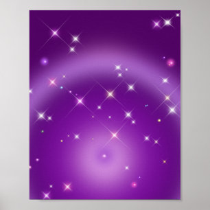 Poster Aura pourpre Gradient