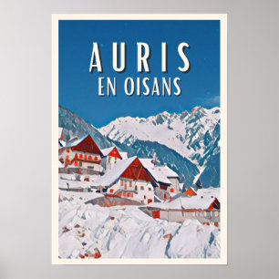 Poster Auris en oisans Station de ski
