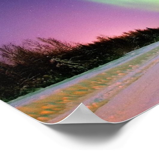 Poster Aurora à Bear Lake. (Coin)