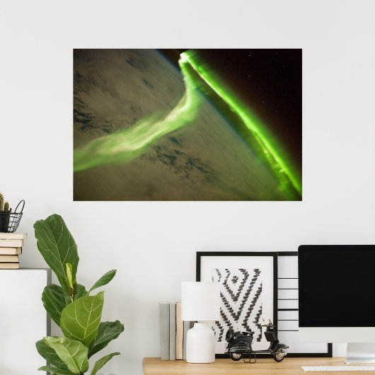Poster Aurora Australis de la Station spatiale internatio (Bureau à domicile)