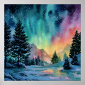 Poster Aurora Borealis (Devant)