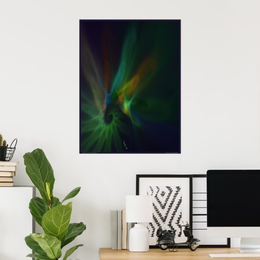POSTER AURORA BOREALIS (Bureau à domicile)