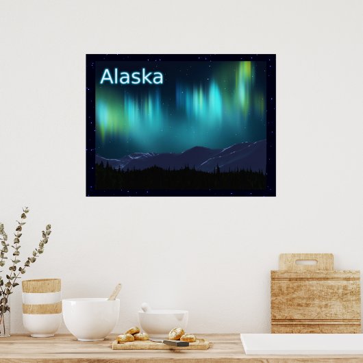 Poster Aurora Borealis (Cuisine)